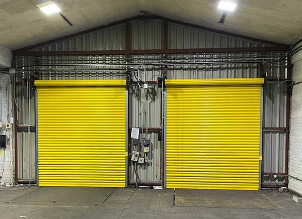anti damage coloured roller door
