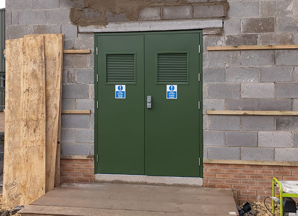 steel doors louvered