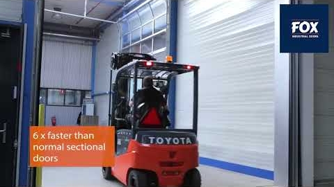 Helix Sectional Doors ｜ Fox Industrial Doors Ltd